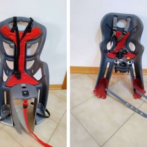 Set di due seggiolini bici anteriore e posteriore