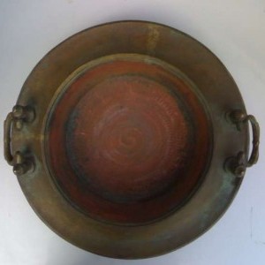 BRACIERE in rame battuto a mano,