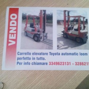 Carrello elevatore Toyota automatic loom 15 perfette condizioni
