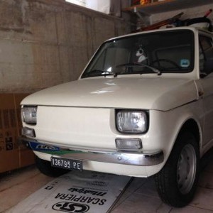 FIAT 126 prima serie bianca restauro professionale