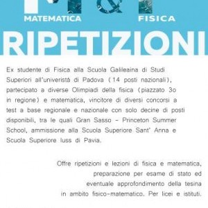 Ripetizioni fisica e matematica