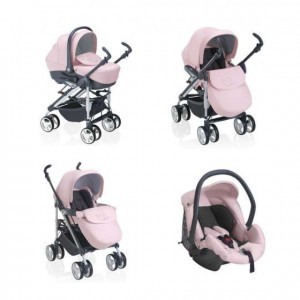 trio cam elegant Swarovski rosa combi family