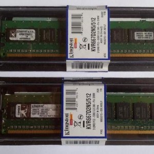 memoria ram tipo ddr2-667, 1 gb, (2 x 512 mb), pc2 5300,