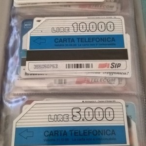 Collezione 110 schede telefoniche varie