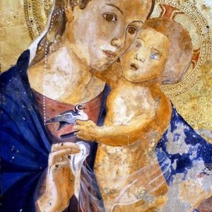Dipinto su Tavola - Madonna con Bambino